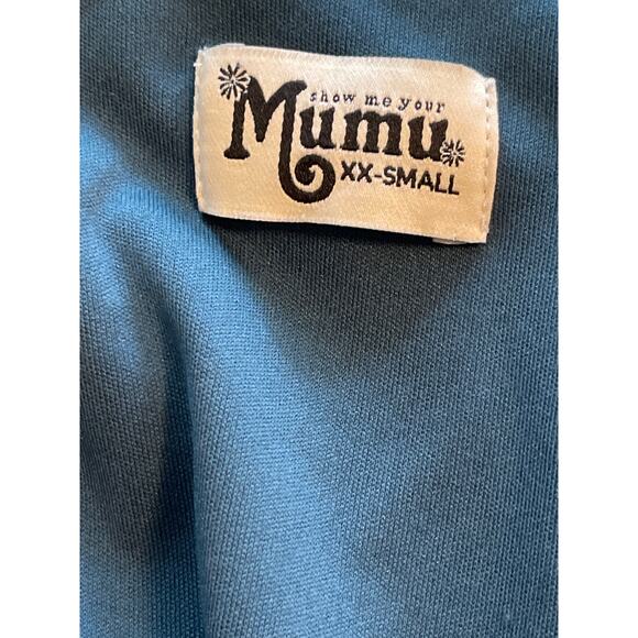 Show Me Your Mumu Sophia Wrap Dress Womens Deep Jade Chiffon XXS - Picture 12 of 12